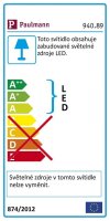 Svítidlo pro lankový systém 1x4W MacLED 12V DC, matný chrom 940.89 94089