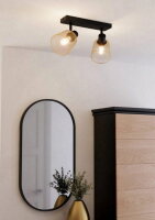 Bodové svítidlo COSLADA E27 černá/mosaz 2X40W IP20 EGLO 900694