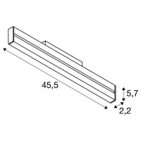 IN-LINE 46 48 V TRACK, Move DALI, Darkli