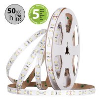 LED pásek SMD2835 NW, 80LED/m, 7,2W/m, DC 24V, 1350lm/m, CRI90, IP20, 10mm, 50m