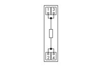 Součástkový modul s odporem S 1 ks Odpor 270R WAGO 289-128/006-000