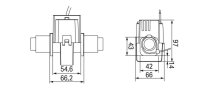 Transformátor proudu s děleným jádrem, 750A/1A WAGO 855-5001/750-000