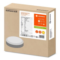 LEDVANCE SURFACE SLIM IK10 RD 200 SENSOR 19W 830 WT IP65