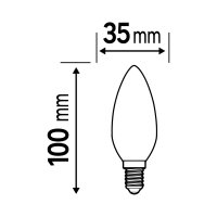 LEDVANCE LED CLASSIC B P 5.5W 827 Frosted E14