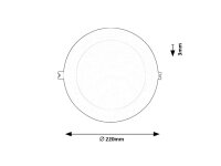 SHAUN2 LED 18W IP20 bílá 4000K 1360lm RABALUX 71235