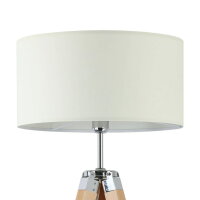 Stojací svítidlo LANTADA NATUR/chrom/béžová 1X60W IP20 EGLO 44114