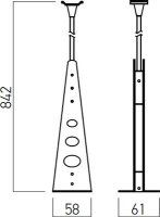 MINITRACK 1c  METALIC BEARING ROD BK