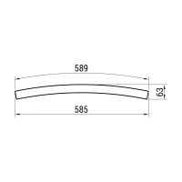 XFREE S CURVED 1500mm 22.5dgr SURF./SUSP