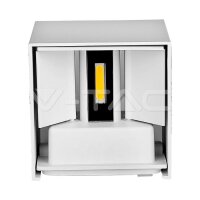 5W Wall Lamp with Bridglux Chip White Body Square IP65 4000K V-TAC SKU217088