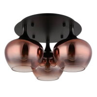 Stropní svítidlo MAXY černá 3x40W E27 IP20 GLOBO 15548-3DG