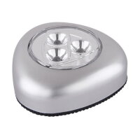 LED svítidlo FLASHLIGHT stříbro 3xLED 0,21W 5V, 20lm, 6400K GLOBO 31909