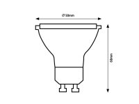 SMD LED, GU10, 7W, 800lm, 3000K