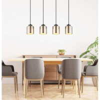 Závěsné svítidlo FELICIA černý chrom 4x60W E27 IP20 GLOBO 16056-4H