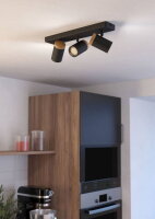 Stropní bodové svítidlo CONSUMA GU10 9W IP44 černá/hnědá  EGLO 300002