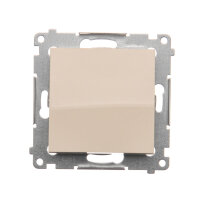 Ovládač zapínací, řazení 1/0, bez piktogramu, 16AX 250V~, krémová DP1A.01/41