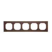 Rámeček 5 násobný, dřevěný ořech KONTAKT SIMON TRN5/187