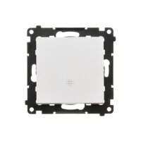 Přepínač křížový (přístroj s krytem), 7, 10A/250V, bezšroubové svorky bílá matná