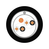 Počítačový kabel UNITRONIC RE-2Y(ST)YV S 2X2X1,3 BK LAPP 1032431