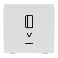 Spínač NOVÁ UNICA pro hotelové karty, 2M, Bílý SCHNEIDER NU328318