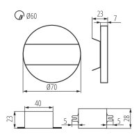 Dekorativní svítidlo LED LIRIA LED W-CW 26845 Kanlux