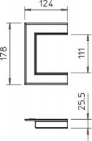 OBO 6274910 Nástěnný krycí rámeček G-KWAO90110RW