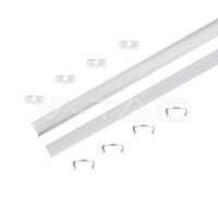 Aluminum Profile 2000*16*7MM Milky VT-9117 V-TAC SKU3370