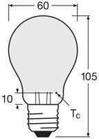 Světelný zdroj LEDVANCE LED CLASSIC A P 7.5W 827 Frosted E27