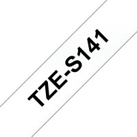Páska BROTHER TZe-S141 průsvitná/černá (18mm, laminované, extrémně adh.)