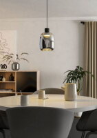 Závěsné svítidlo MOLOCHIO-Z LED-RGB/CCT černá 1X3,7W IP20 EGLO 901119