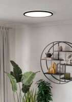 Stropní svítidlo ROVITO-R LED-CCT d500 černá 16,8W IP44 EGLO 901455
