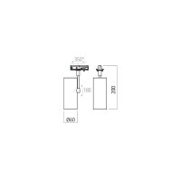 XMUSE PROJECTOR for MT 1x13W 220-240V AC