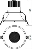 XTHEMA 1x36,8W 1050mA 36-38V DC 3000K CR