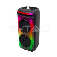 400W Rechargeable Speaker With 1 Wired M V-TAC SKU7676