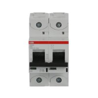 S802S-D63 jistič 2p char. D 63A s klecovou svorkou Icu 50kA ABB 2CCS862001R0631
