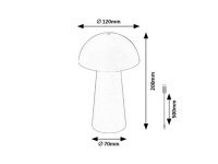 Stolní lampa MIREO zelená LED 1,5W IP44 RABALUX 76038