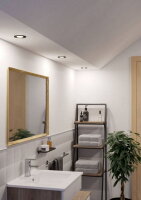 Vestavné svítidlo BARRANCO GU10 d84 IP44 černá EGLO 902236