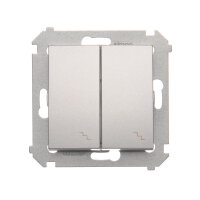 DW6/2L.01/43 Přepínač dvojitý střídavý,