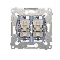 Střídavý přepínač a tlačítko spínací (přístroj) 10AX, 250V~, řazení 6+1/0 SW6P1M