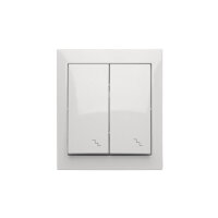 dojitý schodišťový spínač odolný proti vlhkosti bílá KONTAKT SIMON ACW6/2/11