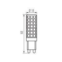 G9 LED 7W-WW Světelný zdroj LED MILEDO KANLUX 31522