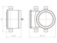 Vícevodičový vstup, HaloX 100, do betonu KAISER 1281-15
