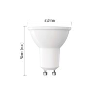 LED žárovka Basic MR16 bílá, GU10, 10 W (72 W), 1000lm, neutrální EMOS ZL8F53
