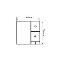 Chytrý termostat SHELLY LINKEDGO SMART HVAC pro řízení HVAC, WiFi, BT, černá