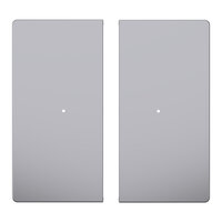 Klapka, Merten System D,  pro tlačítkový modul 2násobný, stainless steel, plast