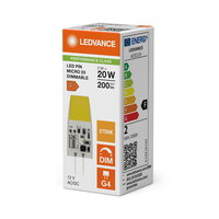 Světelný zdroj LED PIN MICRO 12V P 2W 827 Clear G4 LEDVANCE 4099854762291