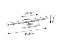 Picture guard LED 8W IP20 chrom RABALUX 3650