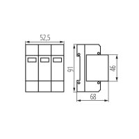 Přepěťová ochrana KSD-T1+T2 275/180 3P 23921 Kanlux