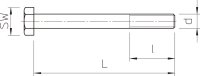 OBO 6418279 Šroub se šestihrannou hlavou SKS 12x80 A2
