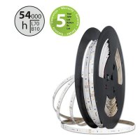 LED pásek SMD2835 NW, 60LED/m, 4,8W/m, DC 24V, 432lm/m, CRI90, IP20, 10mm, 50m