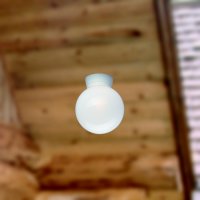 Stropní svítidlo Globes 200 bílá 60W IP43 E27 COMPOLUX 916943/08